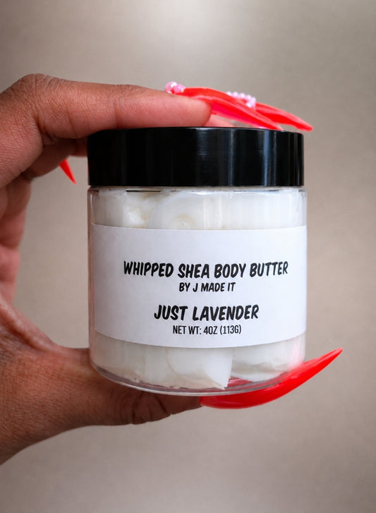 Whipped Shea Butter* 4oz (Just Lavender)